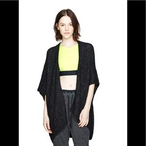 Aritzia Community Iconic cape in washed black